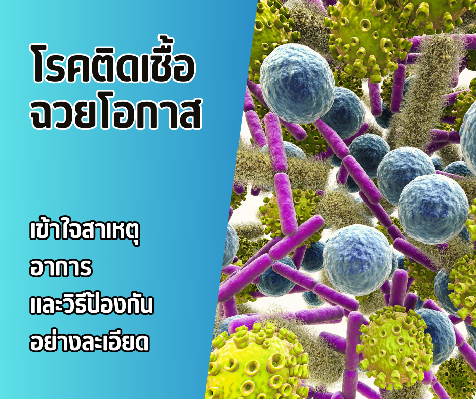 โรคติดเชื้อฉวยโอกาส : เข้าใจสาเหตุ อาการ และวิธีป้องกันอย่างละเอียด