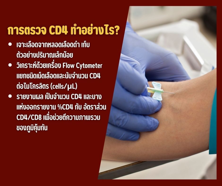 การตรวจ CD4 ทำอย่างไร